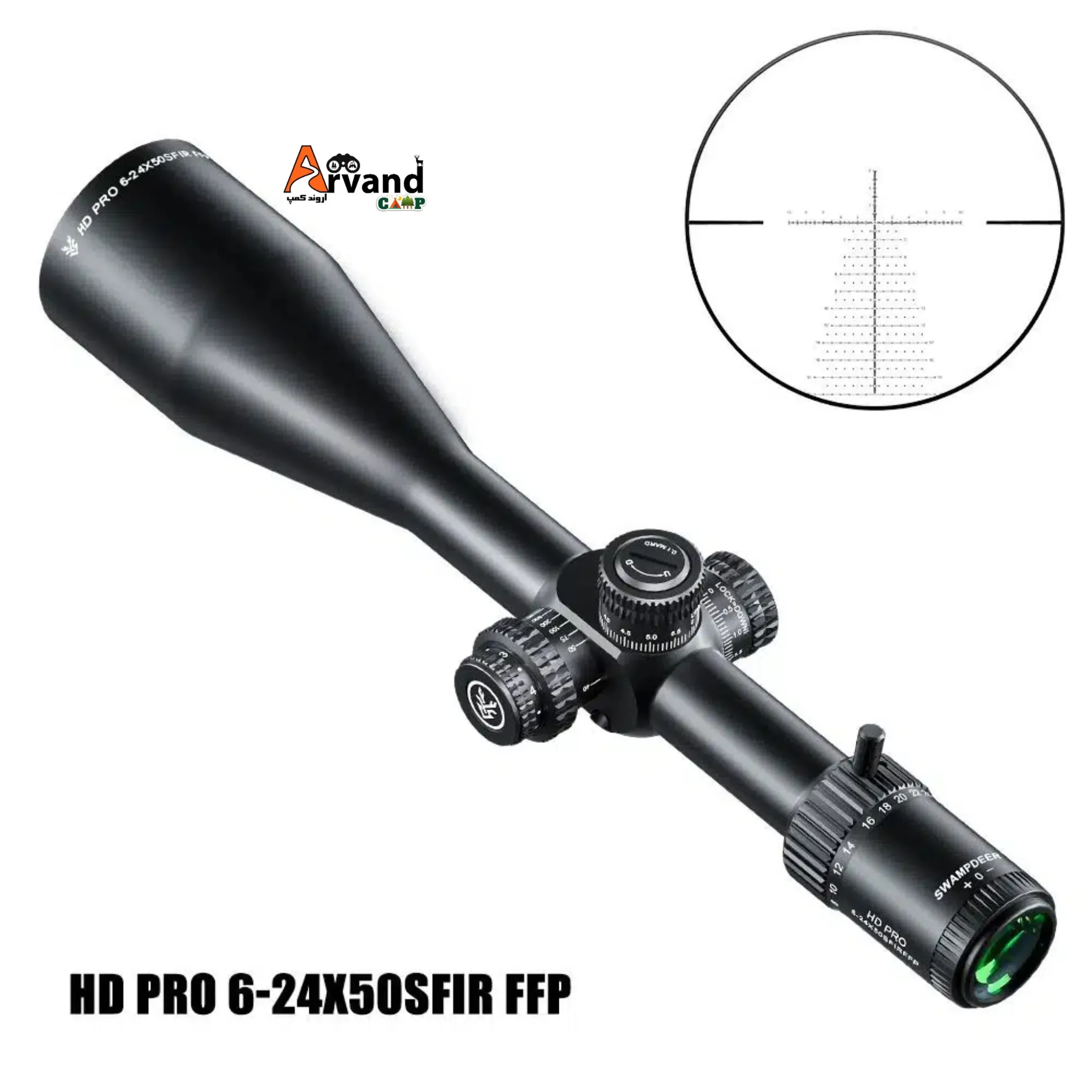 دوربین سوامپ دیر HD PRO 6-24×50 SFIR FFPپایه