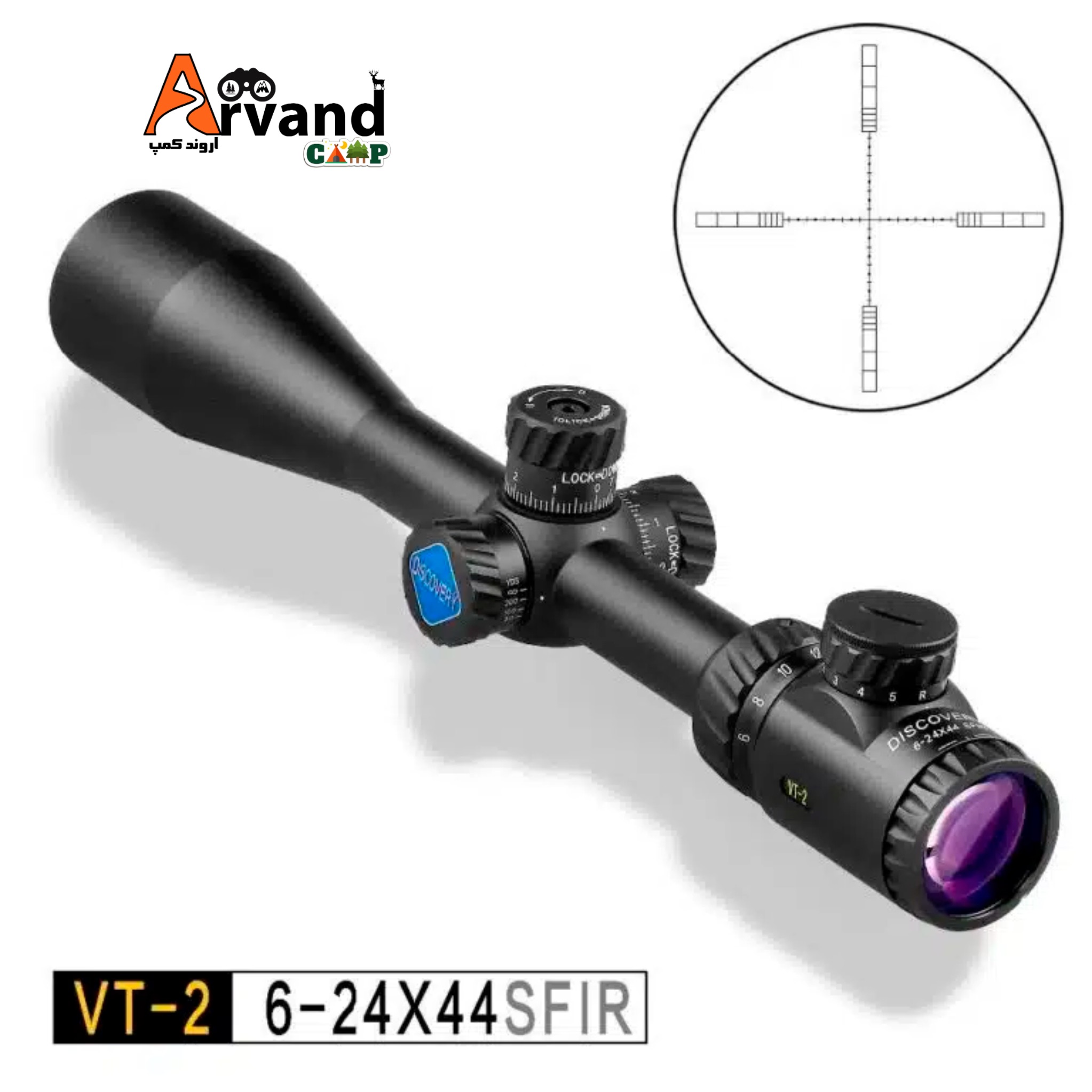 دوربین دیسکاوری VT-2 6-24×44 SFIR HK
